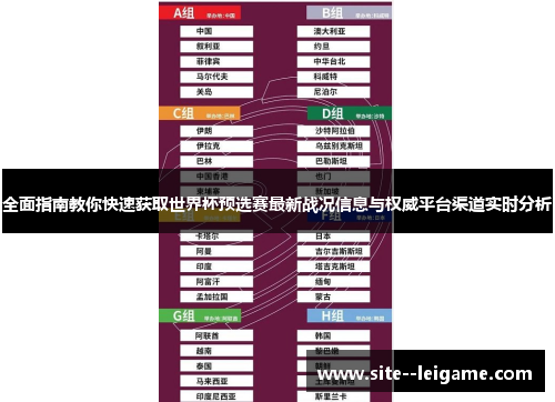 全面指南教你快速获取世界杯预选赛最新战况信息与权威平台渠道实时分析